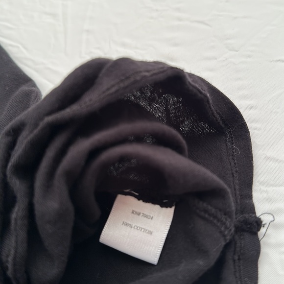 Bobi Los Angeles black v-neck t-shirt dress - Picture 10 of 11